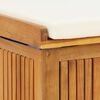 vidaXL Outdoor Cushion Box 60x50x61 cm Solid Wood Acacia