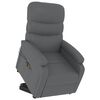 vidaXL Stand up Massage Chair Anthracite Faux Leather