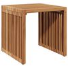 vidaXL Garden Side Table Brown 45 x 42.5 x 45 cm Solid teak wood