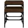 vidaXL Side Tables 2 pcs Brown Oak Engineered Wood