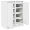 vidaXL Shoe Cabinet White 57x34x76 cm Engineered Wood