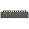 vidaXL Bed Frame without Mattress Dark Grey King Single Fabric