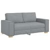 vidaXL 2-Seater Sofa Light Grey 180x78x84 cm Fabric
