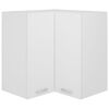 vidaXL Hanging Corner Cabinet "Lyon" White 57x57x60 cm Engineered Wood