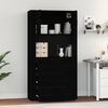 vidaXL Highboard Black Engineered Wood