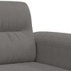 vidaXL 2-Seater Sofa Dark Grey 140 cm Microfibre Fabric