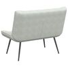 vidaXL Bench Light Grey 110x74x84 cm Velvet
