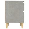 vidaXL Bedside Cabinet Concrete Grey 40x35x50 cm