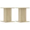 vidaXL Plant Stands 2 pcs Sonoma Oak 30x30x40 cm Engineered Wood