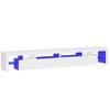 vidaXL TV Cabinet with LED Lights White 260x36,5x40 cm