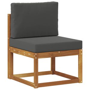 vidaXL Outdoor Middle Sofa Solid Acacia Wood Natural