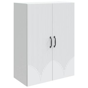 vidaXL Wall-Mounted Cabinet White 66 x 34.5 x 90 cm Engineered Wood