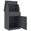 vidaXL Parcel Drop Box with Storage Anthracite 47.5 x 38 x 59 cm Steel