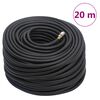 vidaXL Hybrid Air Hose Black 0.6" 20 m Rubber and PVC