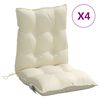 vidaXL Outdoor Cushion 4 pcs Cream 100 x 50 x 7 cm