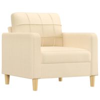 vidaXL Sofa Chair Cream 60 cm Fabric