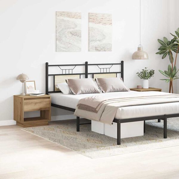 vidaXL Nightstand 2 pcs Artisan Oak 45 x 34 x 44 cm Engineered Wood