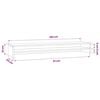 vidaXL Monitor Stand White 100x24x13 cm Engineered Wood