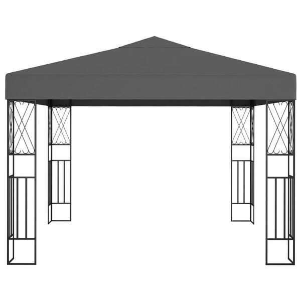 vidaXL Gazebo 3x3 m Anthracite Fabric
