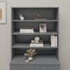 vidaXL Top for Highboard HAMAR Dark Grey 90x30x100cm Solid Wood Pine