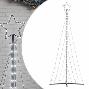vidaXL LED Christmas Tree 447 LEDs Cold White 240 cm