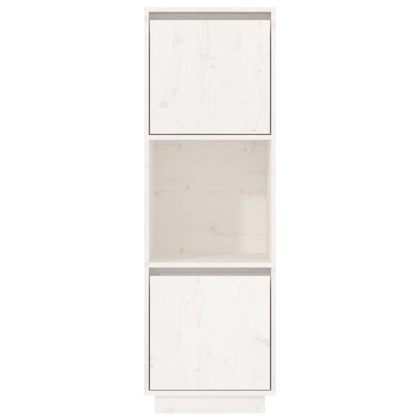 vidaXL Highboard White 38x35x117 cm Solid Wood Pine