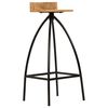 vidaXL Bar Chairs 2 pcs Solid Mango Wood