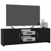 vidaXL TV Cabinet Black 120x30x37.5 cm Engineered Wood