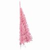 vidaXL Artificial Pre-lit Christmas Tree with 300 LEDs Pink 180 cm PVC