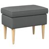 vidaXL Foot Stool Dark Grey 55 x 35 x 41 cm