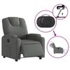 vidaXL Electric Recliner Chair Dark Grey Fabric