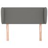 vidaXL Headboard with Ears Dark Grey 103 cm Fabric