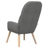 vidaXL Relaxing Chair Light Grey Fabric