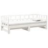 vidaXL Pull-out Day Bed without Mattress White 2x(90x190) cm