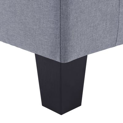 vidaXL 3-Seater Sofa Light Grey Fabric