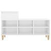 vidaXL Shoe Cabinet High Gloss White 102x36x60 cm Engineered Wood