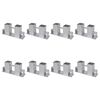 vidaXL Firewood Stacking Aids 8 pcs Steel Silver