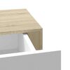 vidaXL Wall Drawer Shelves 2 pcs Oak and White 60x23.5x10cm MDF