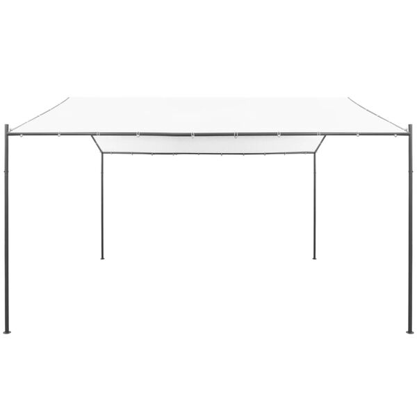 vidaXL Garden Gazebo 400x400x260 cm White 180 g/m²