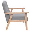 vidaXL Armchair Light Grey Fabric