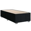 vidaXL Box Spring Bed with Mattress Black King Single Fabric