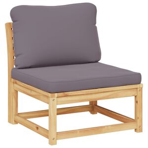 vidaXL Garden Sofa with Cushions Solid Wood Acacia