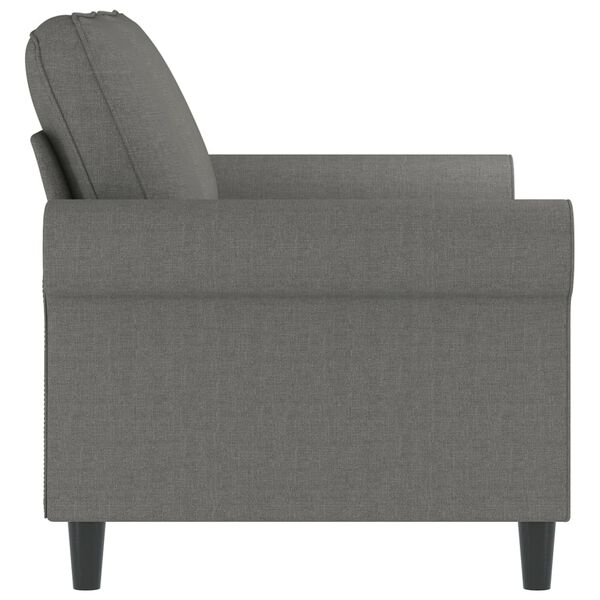 vidaXL 2-Seater Sofa Dark Grey 120 cm Fabric