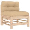 vidaXL 10 Piece Garden Lounge Set with Cushions Solid Wood