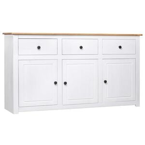 vidaXL Sideboard | White | Solid Pine wood | Large | Sideboard | Rectangular