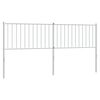 vidaXL Metal Replace Headboard White 180 cm