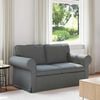 vidaXL Sofa Dark Grey Overall dimensions: 155 x 82 x 80 cm (W x D x H)
