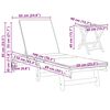 vidaXL Sun Lounger 3 pcs Brown 40 x 40 x 40cm Solid Acacia wood