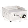 vidaXL Electric Griddle Stainless Steel 2000 W 36x47x22 cm