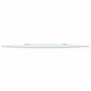 vidaXL Corner Shelves 2 pcs with Chrome Supports Glass White 35x35 cm